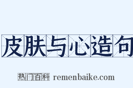 皮肤与心造句是什么意思的图片